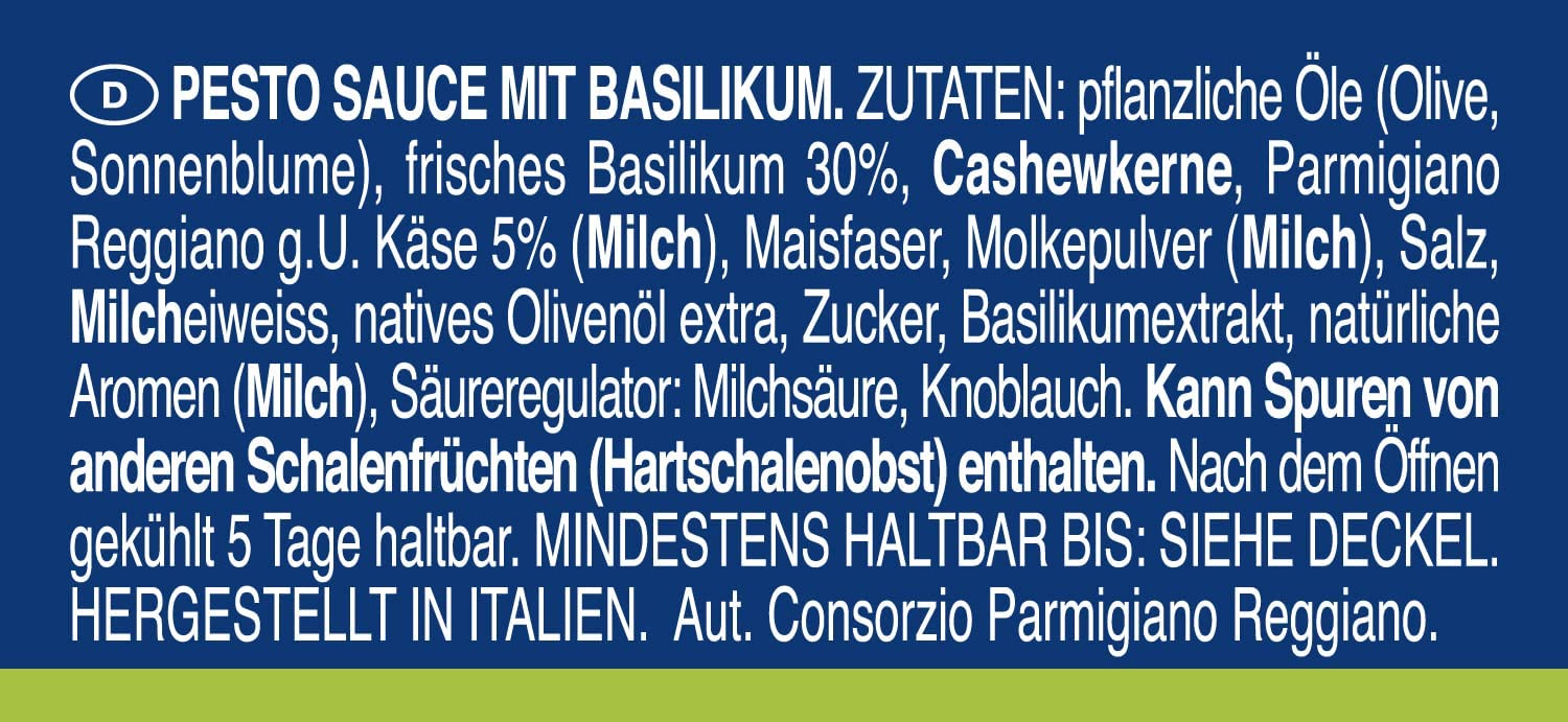 Paquete de prueba 12 x Barilla verde, 4 pesto Basilico e Rucola, 4 x Pesto Pistacchio Pesto Basilico e Pistacchio Pesto con albahaca y pistachos, 190g