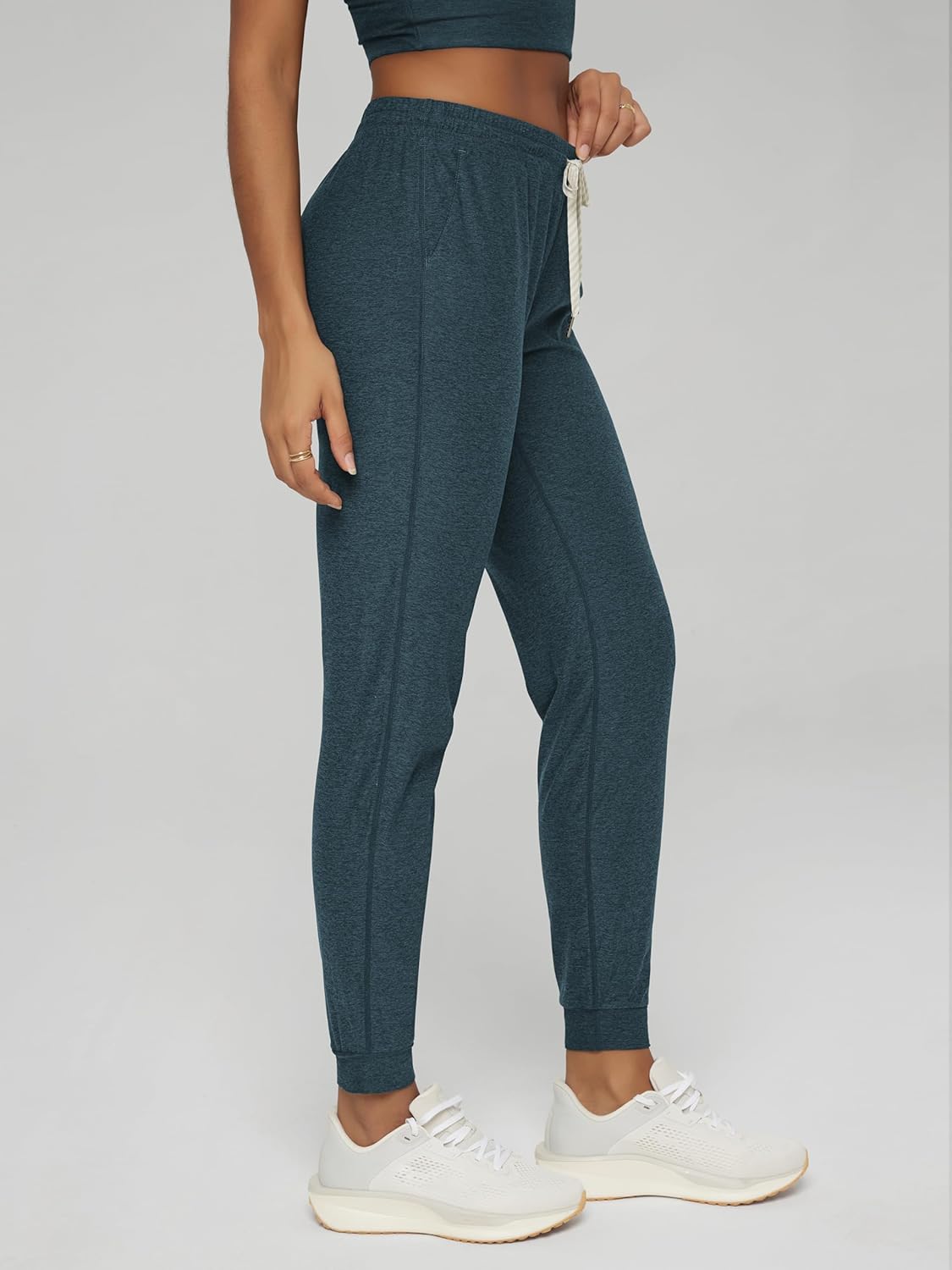 ODODOS Women's Performance Joggers - Ultra Soft odSTRATUM Tech Sweatpants Adjustable Mid Rise Pants with Pockets