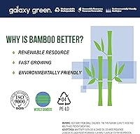 Vista 9 de Servilleta de papel desechable de bambú de 2 capas (100 unidades x paquete de 12)