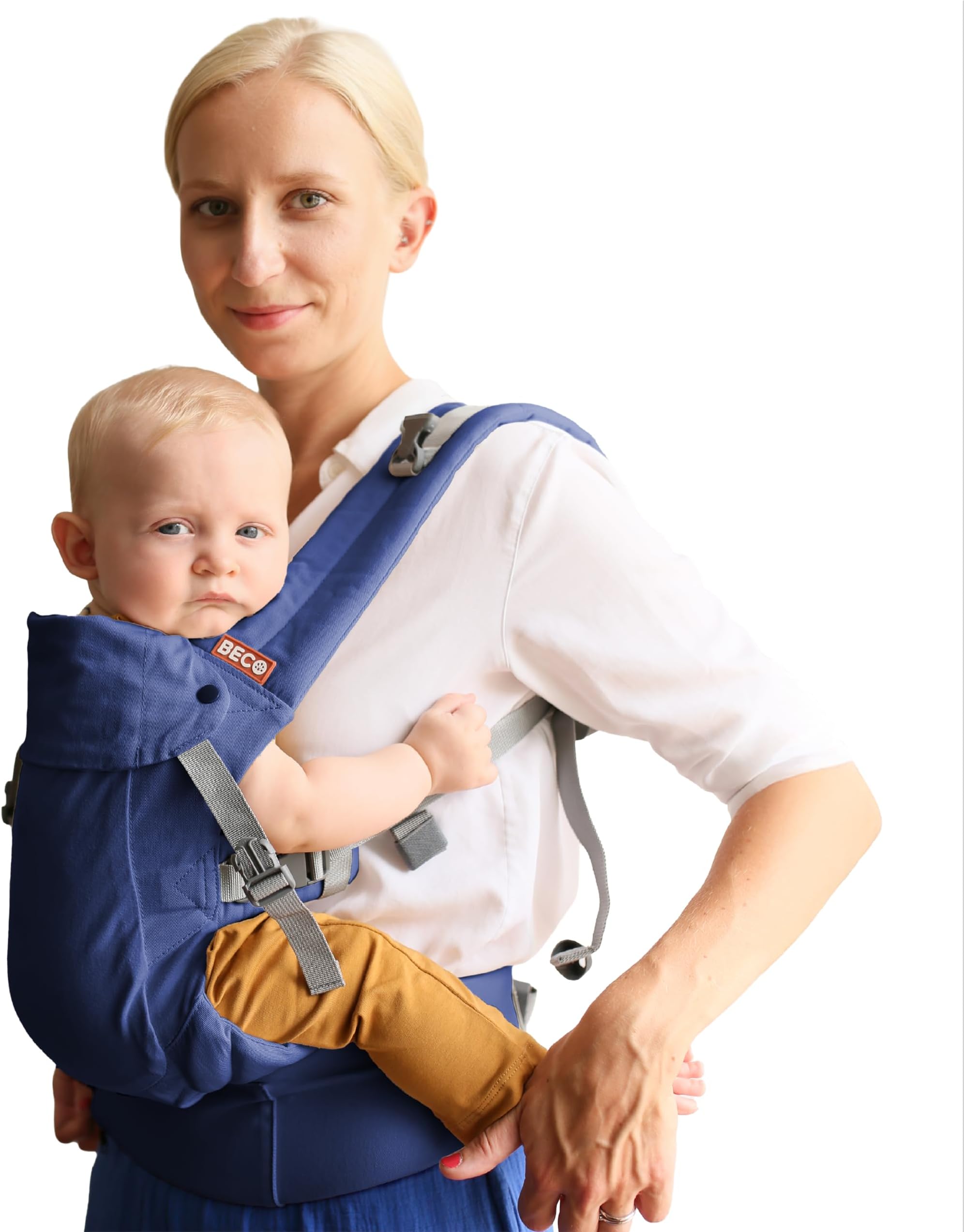 Beco Gemini 2.0 Baby Carrier Newborn to Toddler, 4 Positions, Blue