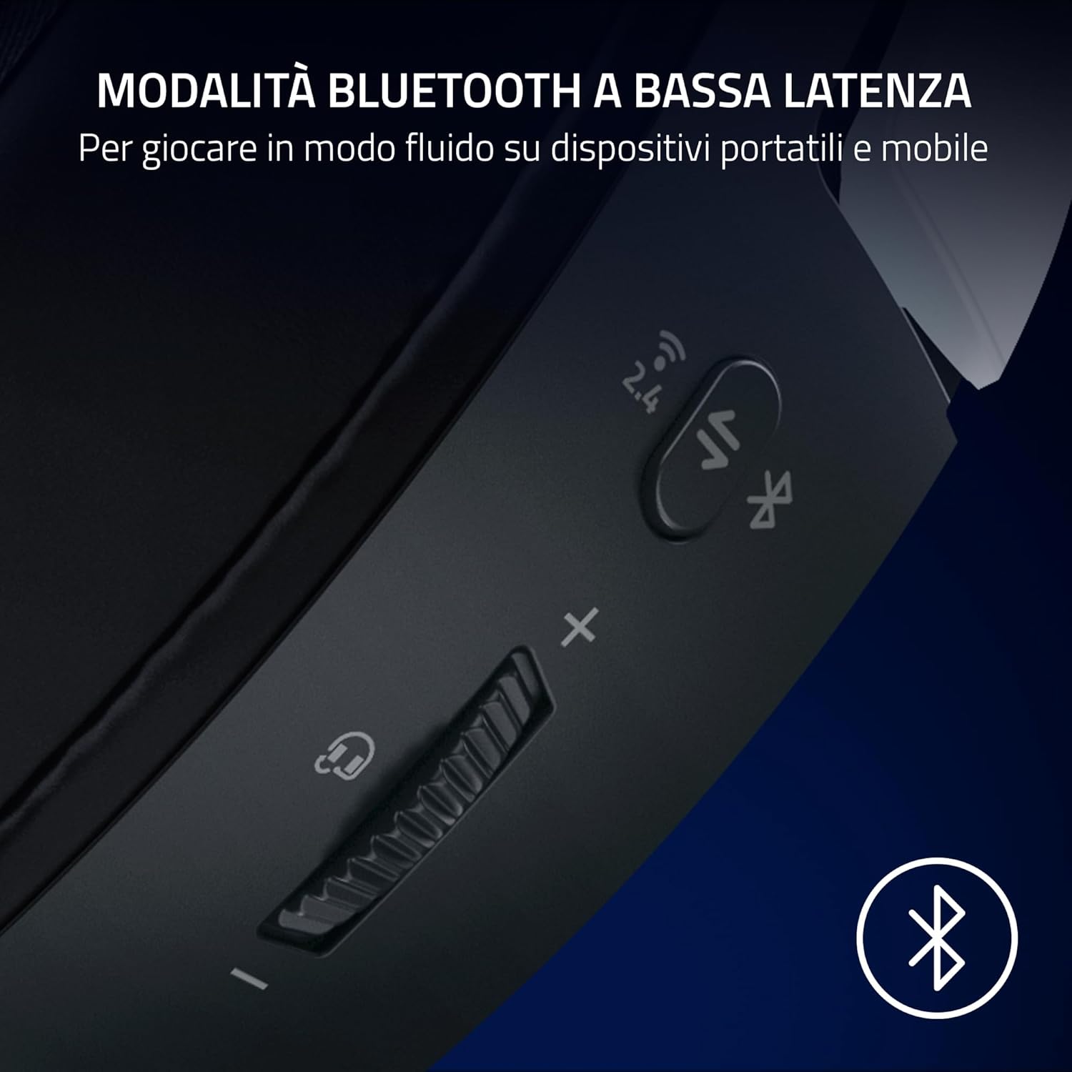 Razer Kaira HyperSpeed (licenza Playstation) - Cuffie da gioco wireless per Playstation - 2,4 HyperSpeed e Bluetooth (Triforce 50mm - Cuffia gaming - Immagine 5