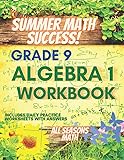 Summer Math Success: Algebra 1 Workbook