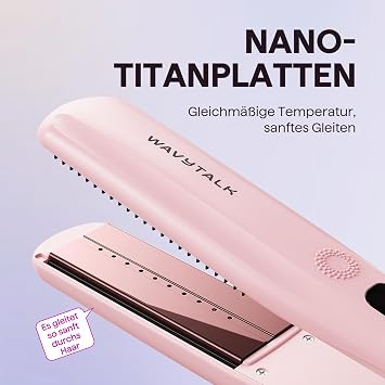 Wavytalk Steam Straightener Hair Straightener for Quick Silky Straight Hair