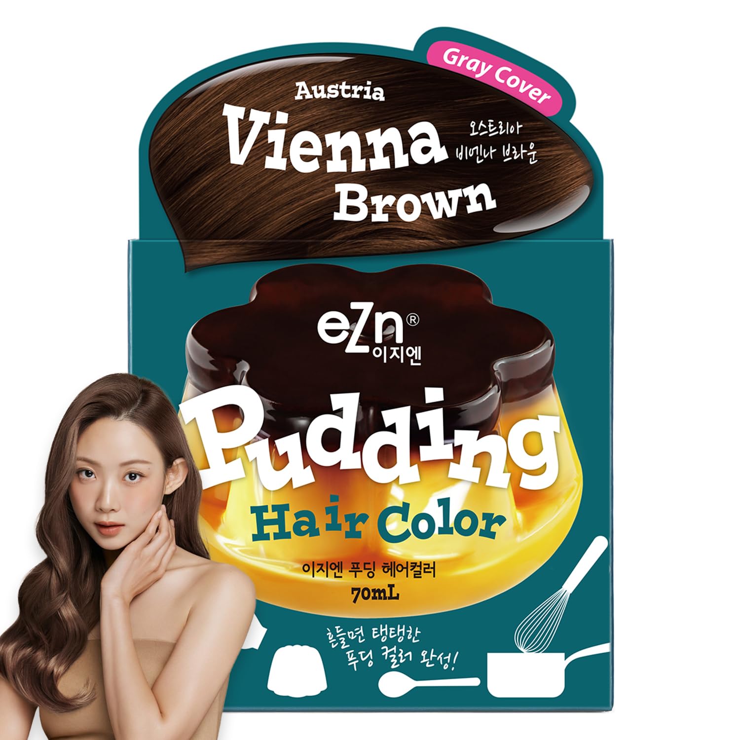 Amazon.com : eZn Pudding Hair Dye, Ammonia-Free, Semi-Permanent