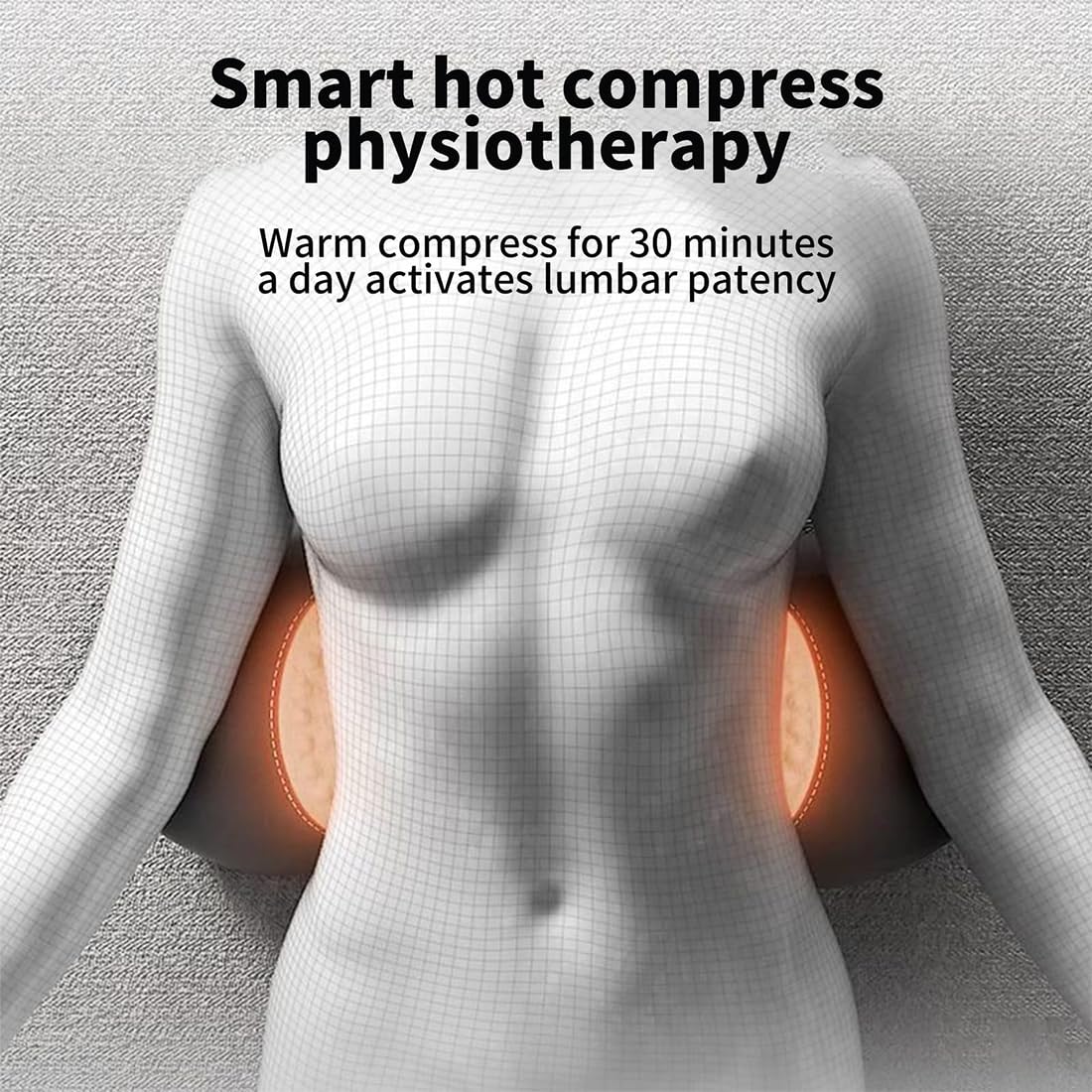 2026 Nouveau Masseur Sciatique 3 En 1, Décompression Vertébrale à Domicile, Masseur Dos Lombaire Original, Avec Chauffage Et Vibrations, Support Lombaire Ergonomique (Noir)