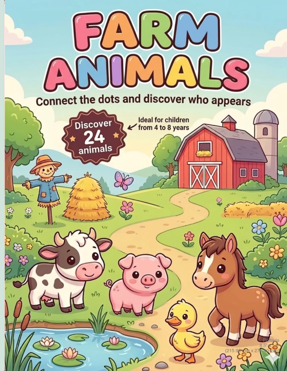 Farm Animals: Connect the Dots and Discover Who Appears