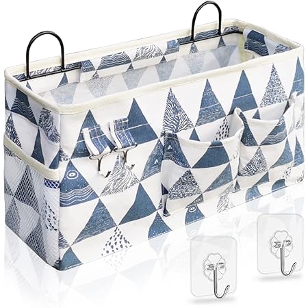 homecube linen cotton fabric wall door cloth hanging storage bolsa case 5 pocket home organizer