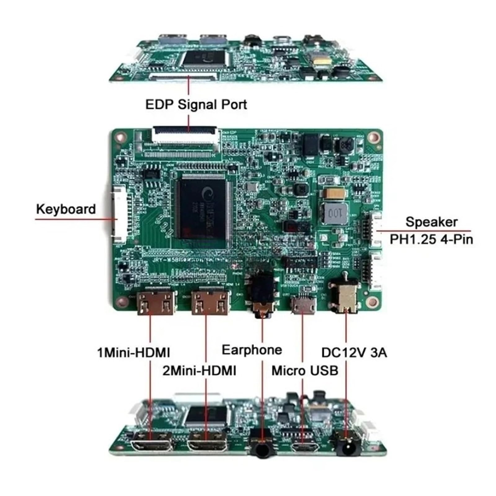 DIY Kit Treiber Controller Board for B140HAN04.0 B140HAN04.1/4,2 Kompatibel-HDMI 30Pin EDP Laptop Panel LED Monitor 1920x1080 14", Controller Board(for B140HAN04.2)