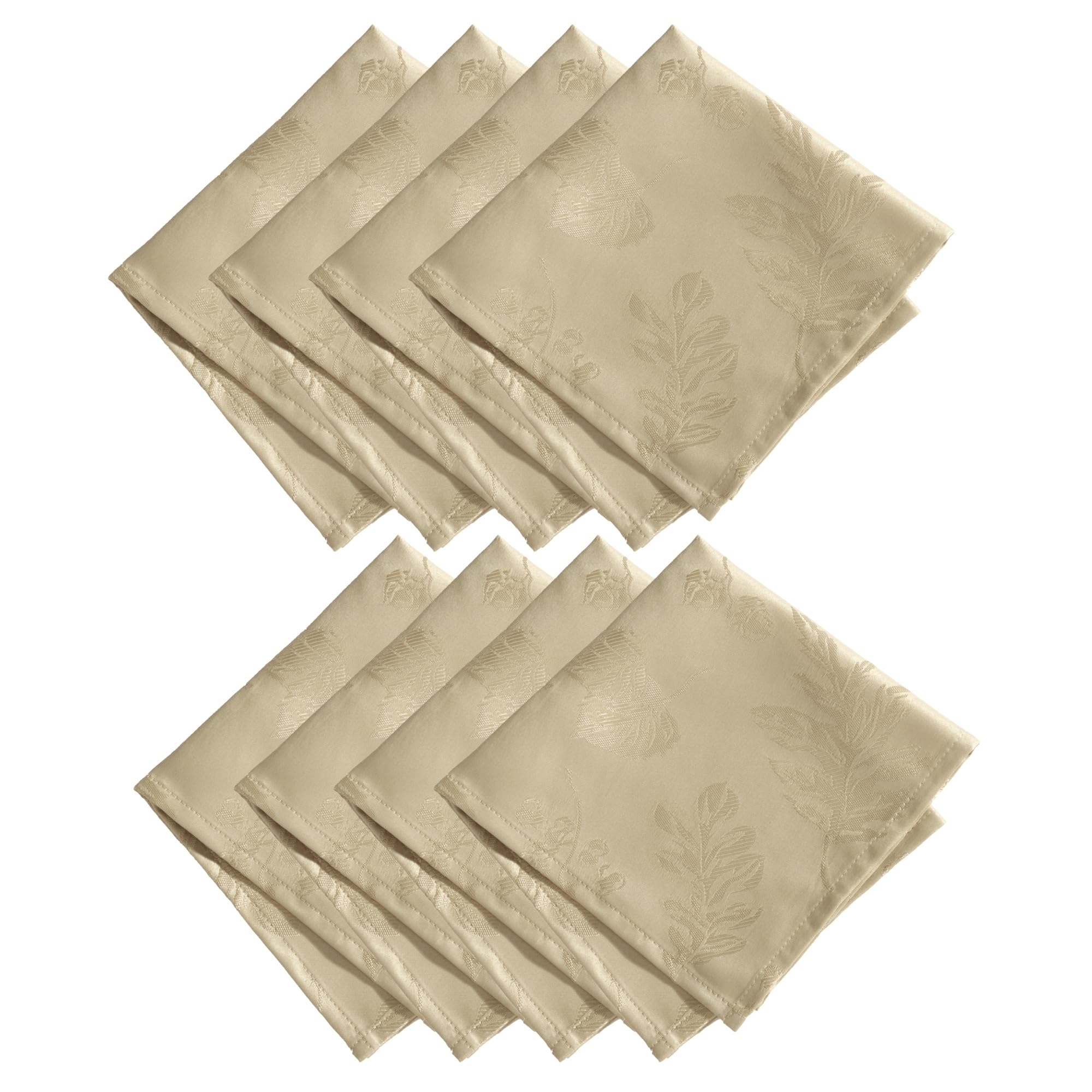 Serviettes de table motif feuilles pour repas de famille chaleureux