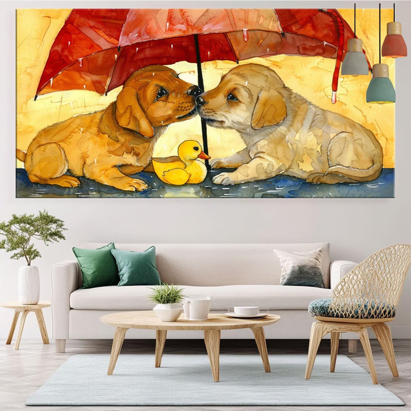 Diamond Painting Regenschirm Diamond Painting Erwachsene Hund Bastelset Kinder ab 6 Jahre Mosaikherstellung Kreatives Geschenke für Mädchen Anfänger, Kreuzstich Arts Craft Zimmer Deko 60x120cm Y5-807