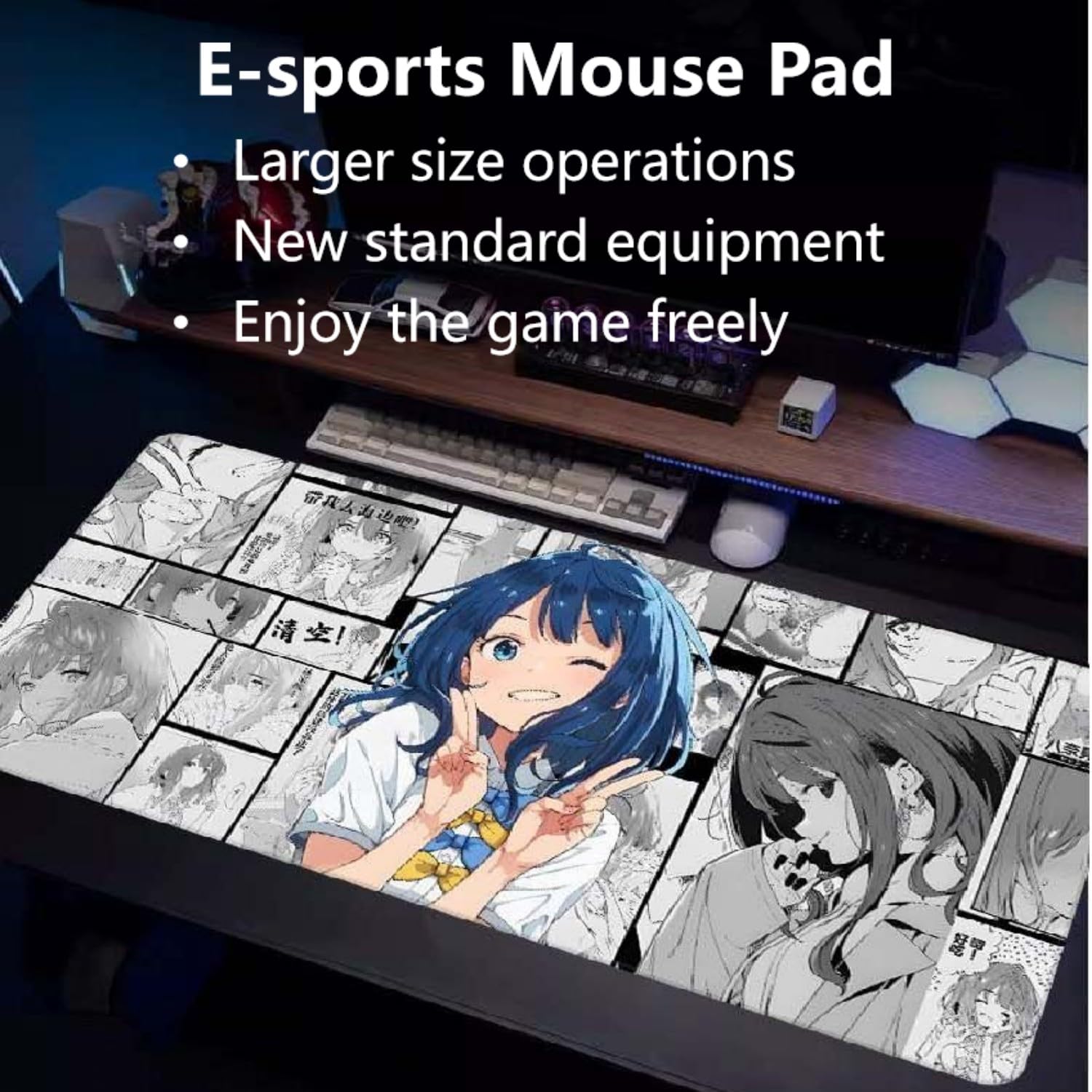 Gamdias NYX P1 Extended Gaming Mouse Pad With Honeycomb Fabrics And Non-slip Rubber Base At Best Price In Indore