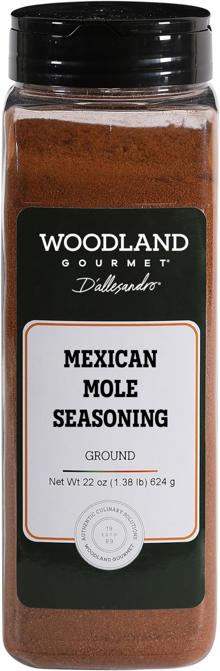 Mexican Mole Seasoning, 22 oz โ Authentic Mole Spice Blend & Sauce Starter for Mole Sauce, Enchiladas & Braised Meats, by Woodland Gourmet