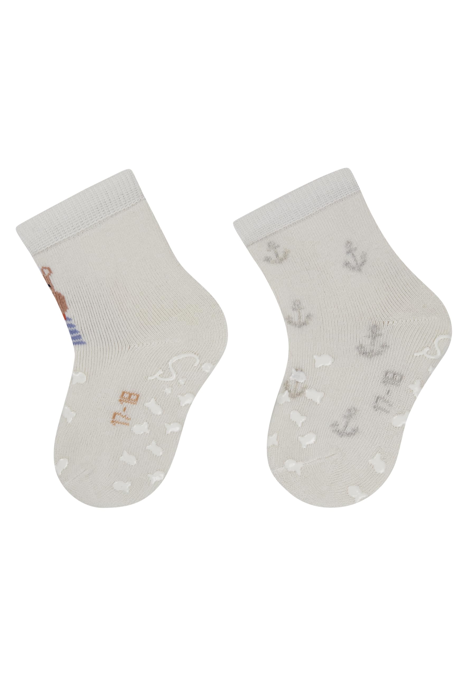 Sterntaler Light Grey Baby Krabbelsocken Abs Crawling Socks Dp Hippo, 18