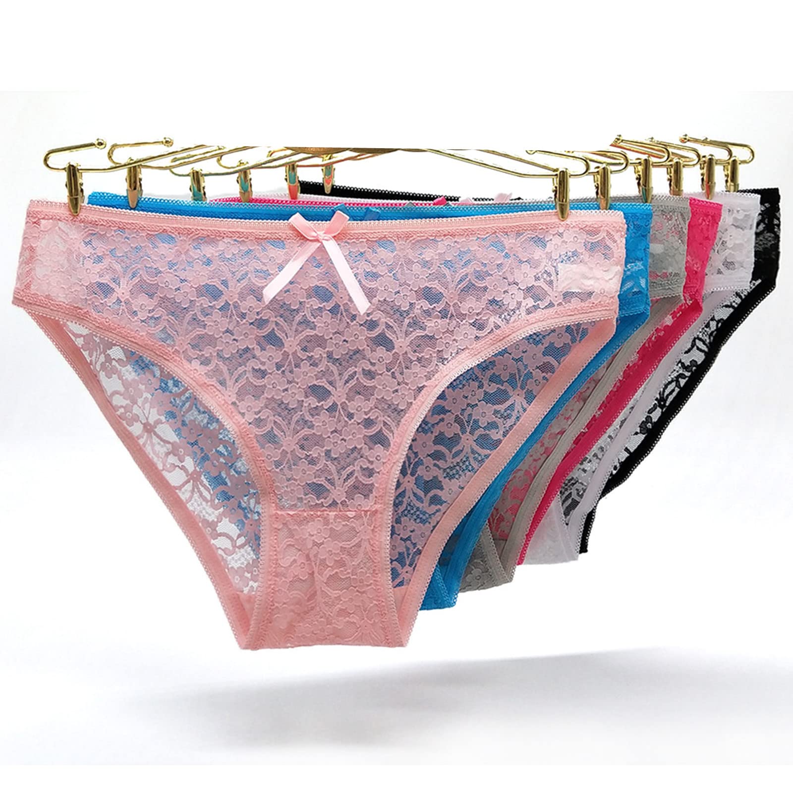 Slip Donna 5Pcs/Set di Mutandine da Donna in Cotone-Mixed Colors-7,M 40Kg-50Kg