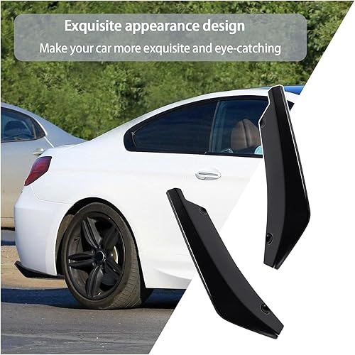 Miniatura 6 de Juego de 2 difusores de parachoques trasero, parachoques trasero antichoque, parachoques trasero universal instalado en la parte inferior para