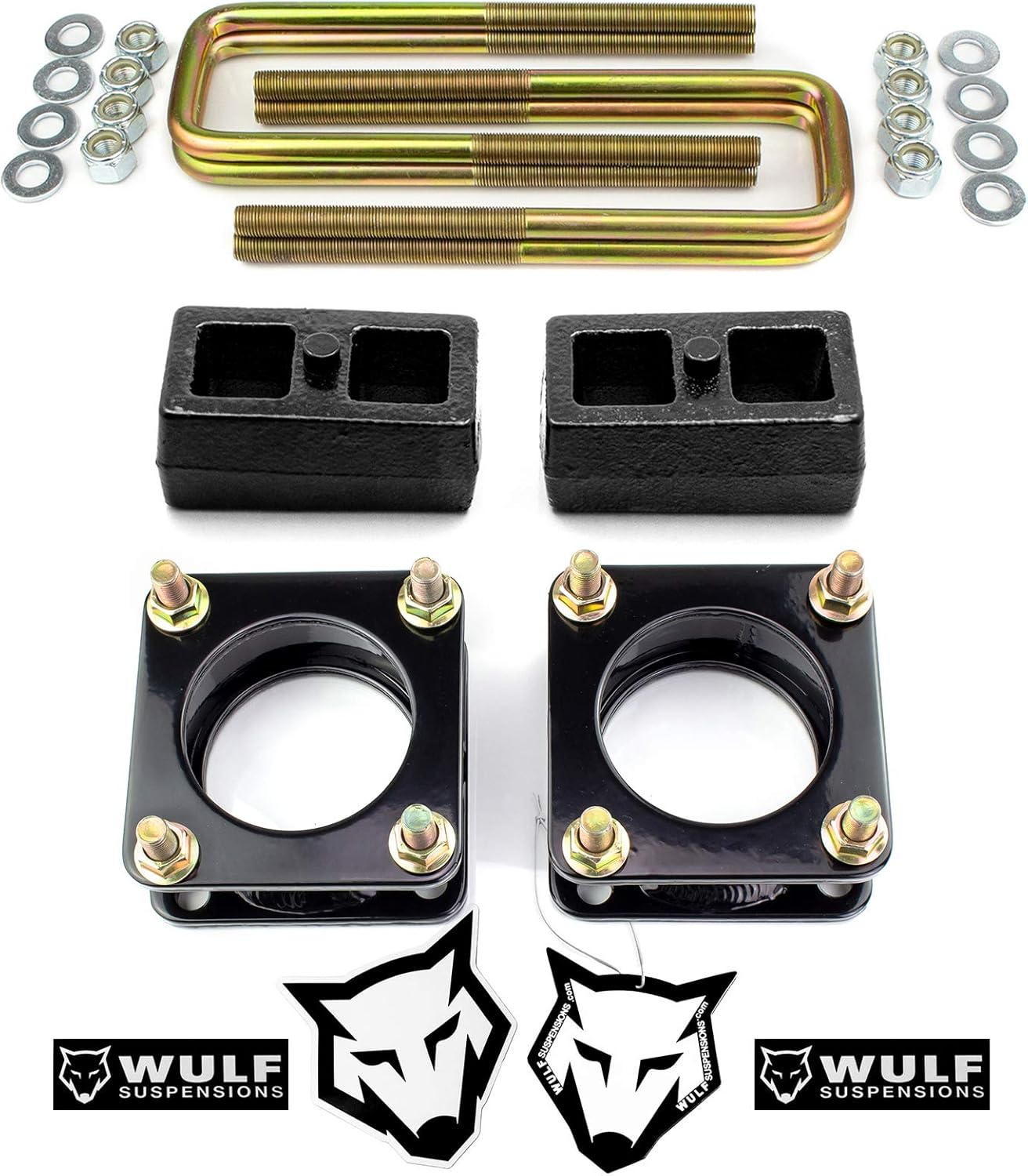 WULF 3" Front 1" Rear Leveling Lift Kit 2007 to 2020 compatible with model Toyota Tundra 2WD 4X4