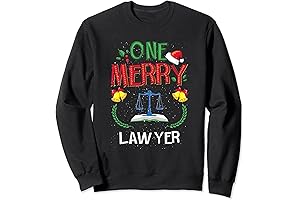 One Merry Lawyer, Law, Attorney Ugly Christmas Sweater