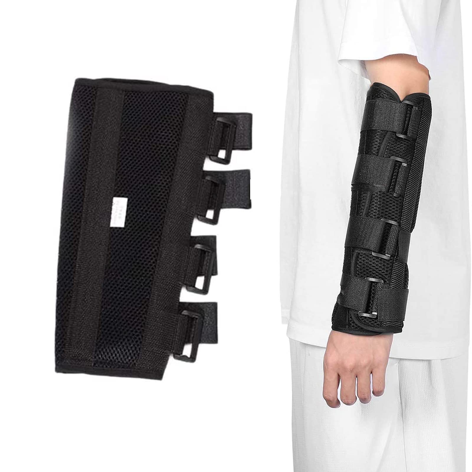 SYOSI Arm Splint Support, Elbow Fracture Immobilizer Protector for Cubital Tunnel Ulnar Nerve Injuries Night Stabilizer Support Sleeve, Fixing Brace of Elbow Joint Arm Splint (M)