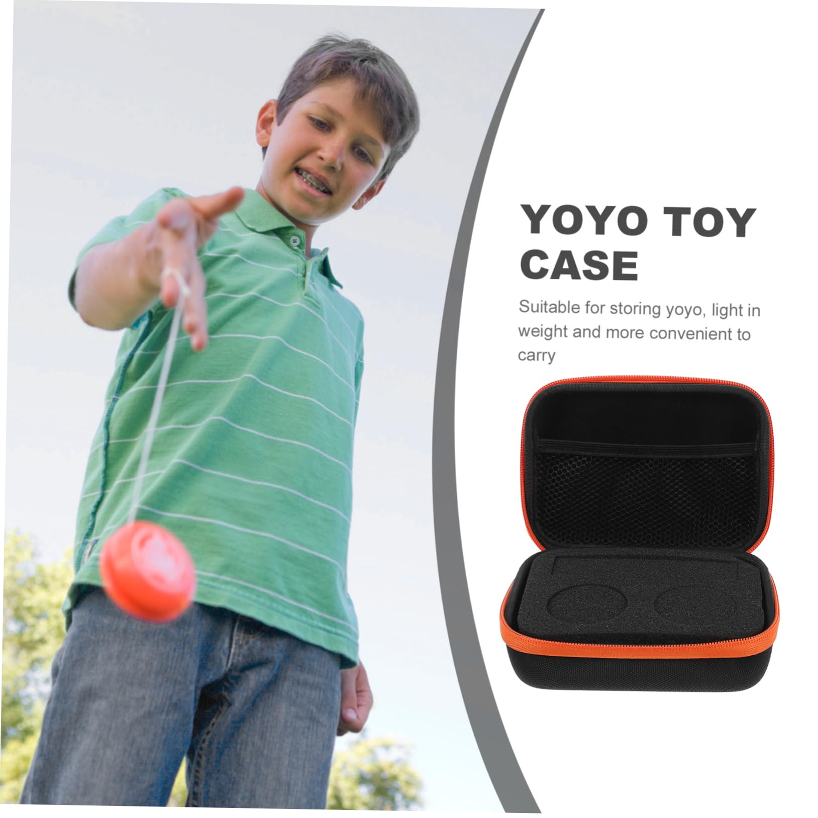 Abaodam 3pièces Boîte De Rangement Portable pour Yo-yo Étui De Transport Multifonction avec à Yoyo pour Accessoires De Yoyos