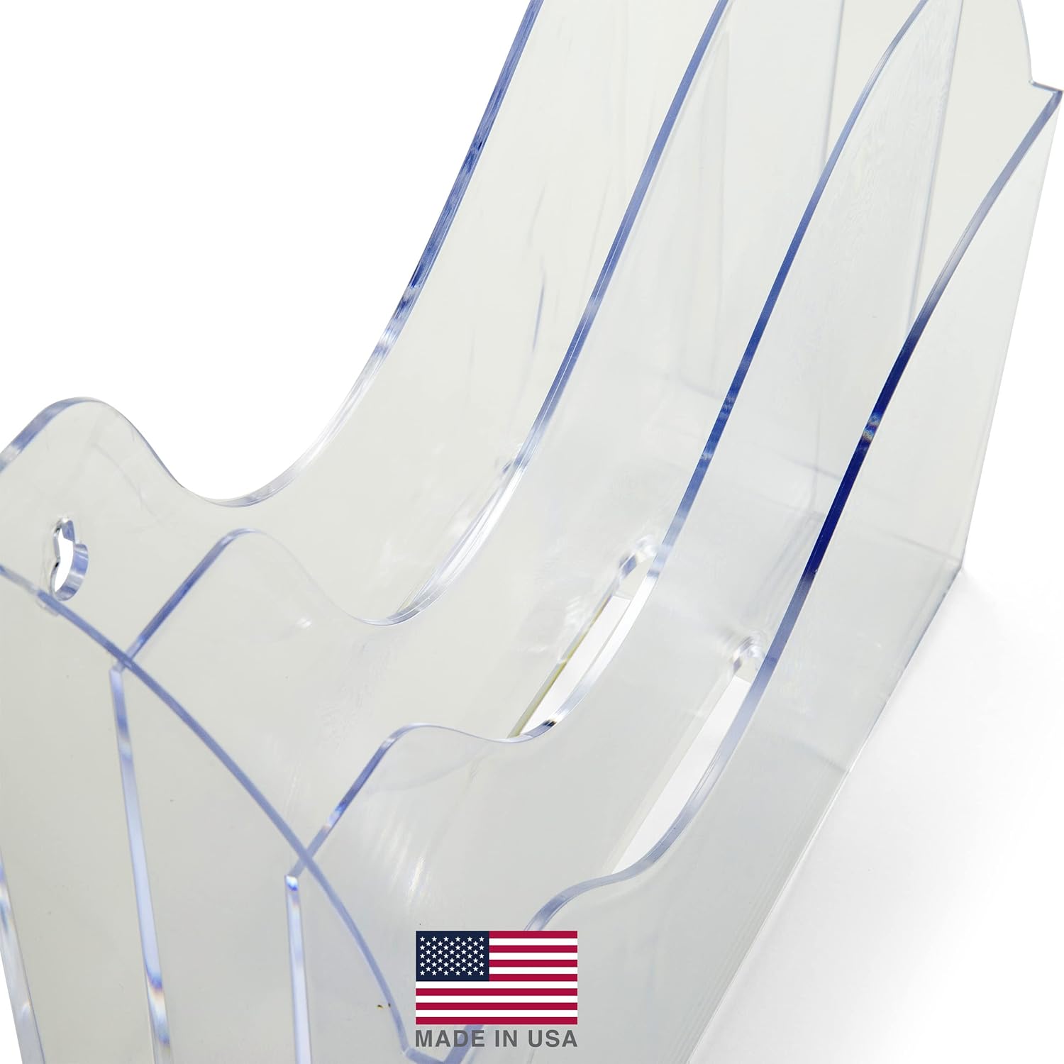 OIC22904 - OIC Clear Wave 2-Way Desktop Organizer