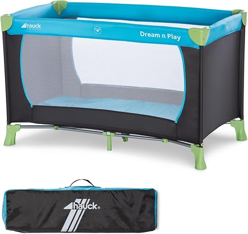 Dream N Play, lit parapluie 120 x 60 cm, sac de transport hauck