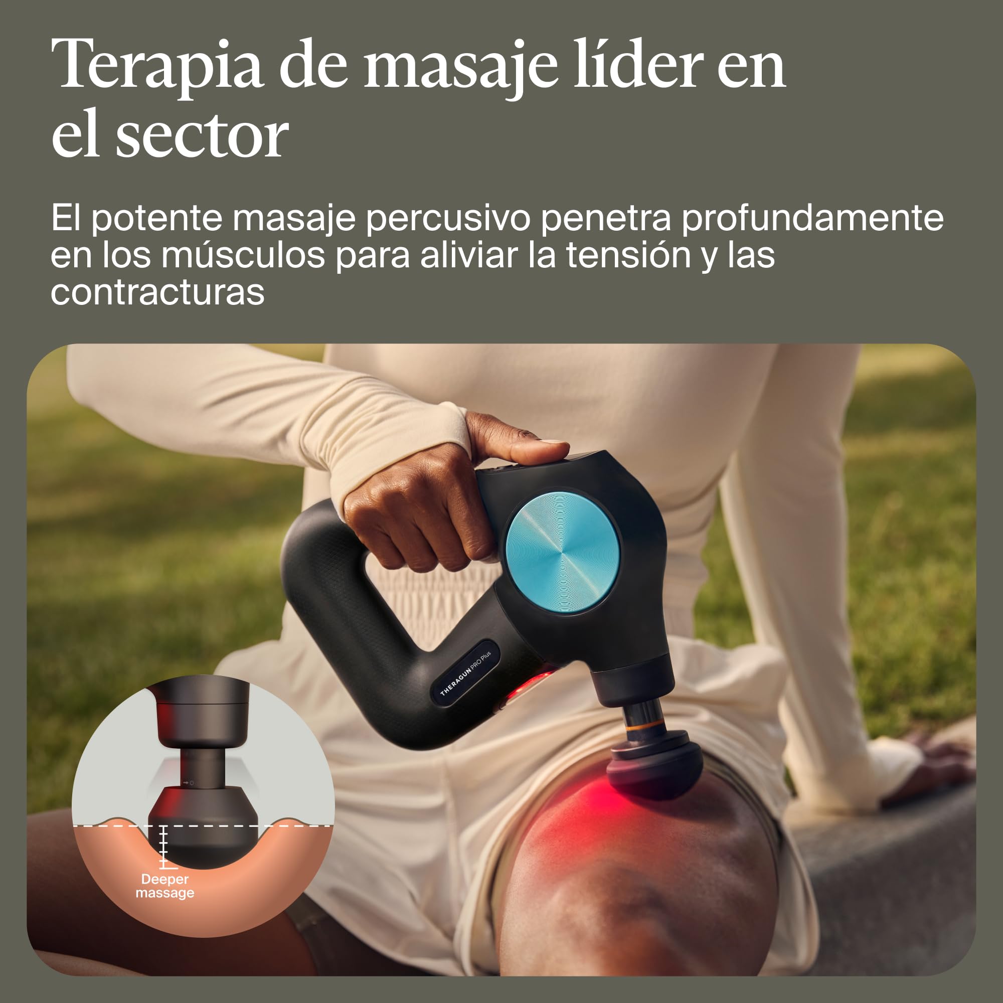 Theragun Pro,Pistola de masaje de mano,Pistola de masaje de percusión habilitada para Bluetooth para aliviar el dolor, (Pro plus: Negro)