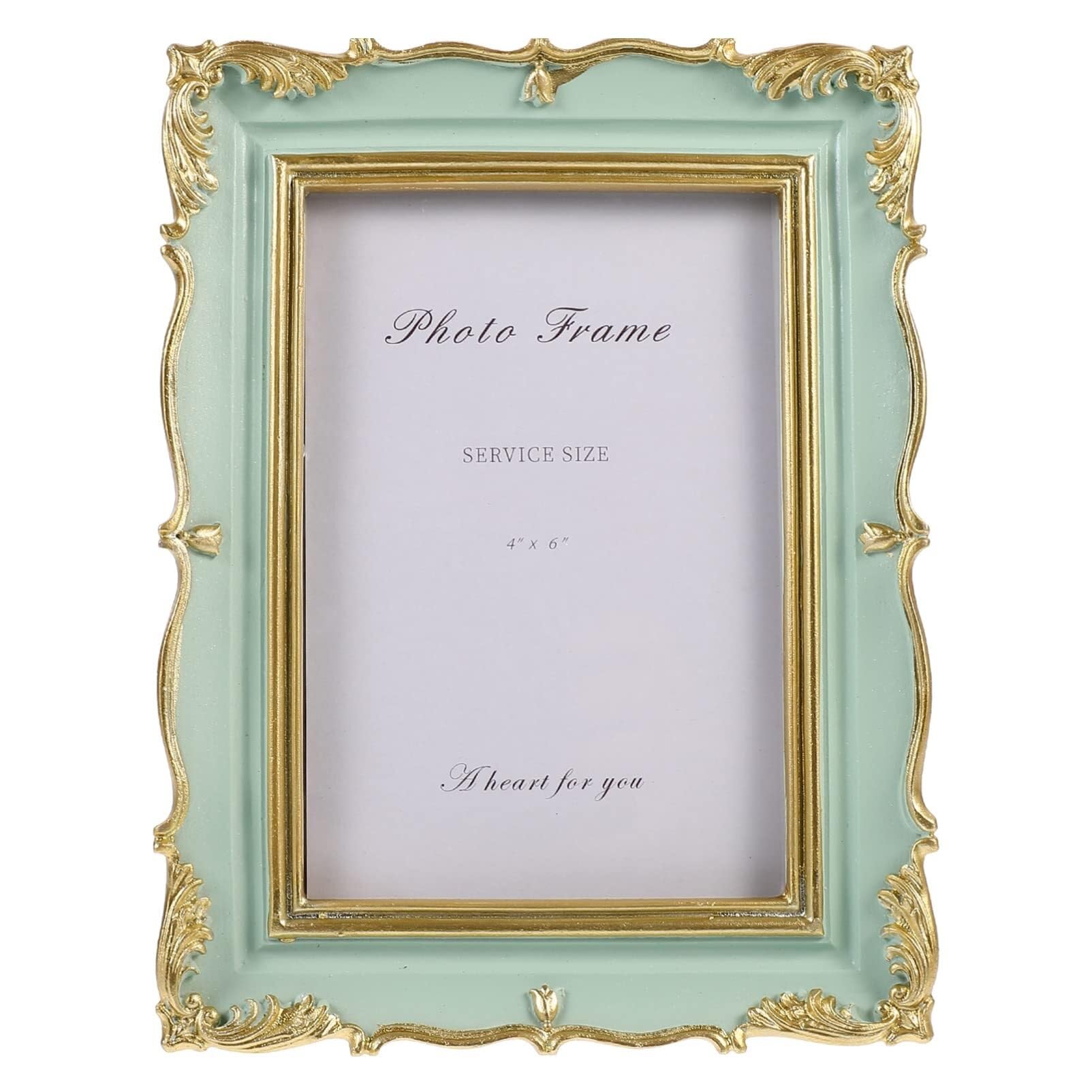 Nostalgic American-style Photo Frame For Desk Or Shelf In Study Or Bedroom Resin With Colorful Painting for home decor