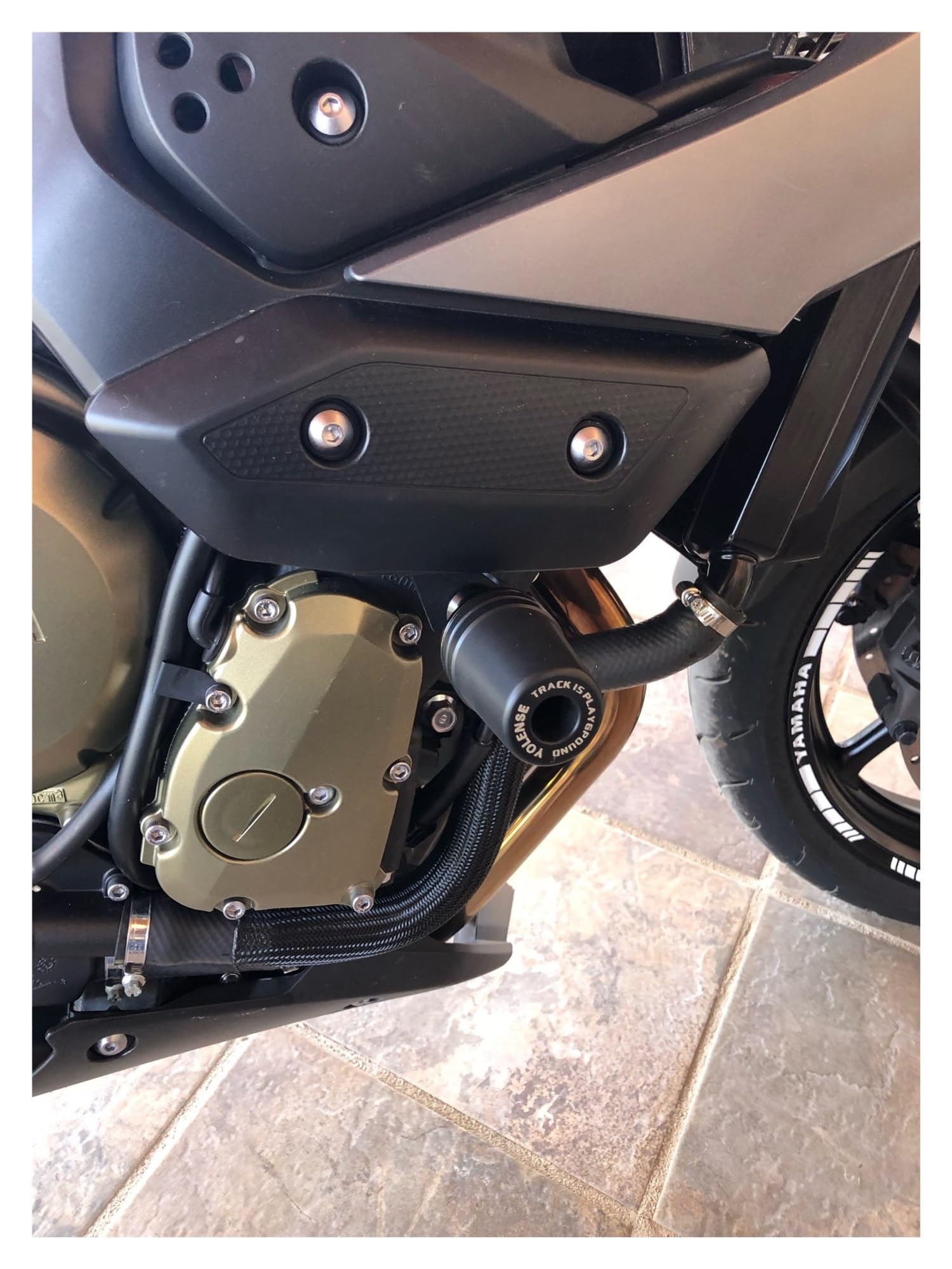 HRuizq Exhaust Slider Frame Protector - Compatible With Suzuki GSX250R, GIXXER250, GSXR600/750, Hayabusa & More