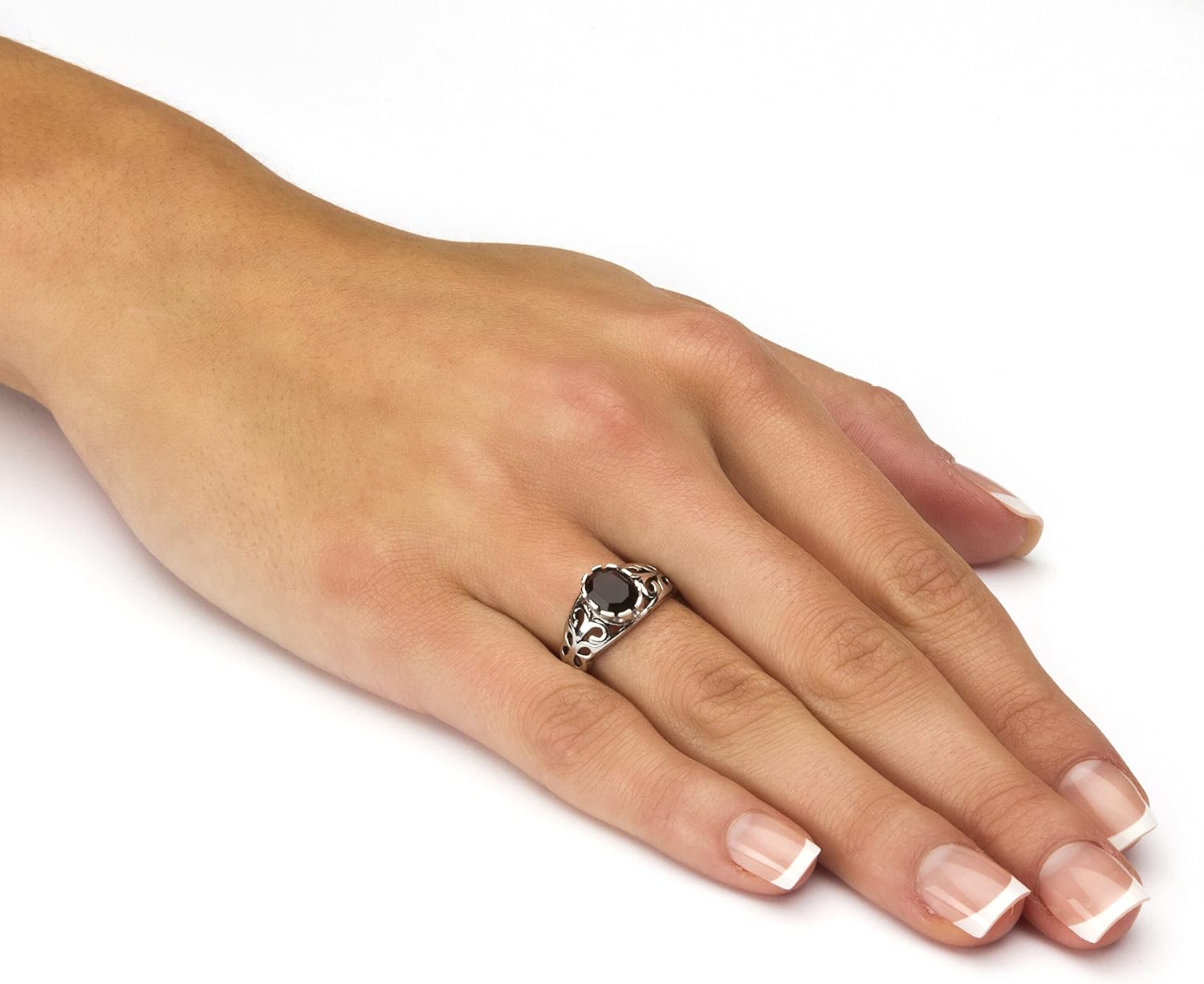 Palm Beach Jewelry Simulated Birthstone Sterling Silver Ring
