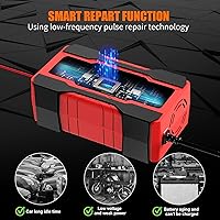 Vista 3 de YONHAN Cargador de batería de 10 amperios 12V y 24V Cargador de batería inteligente completamente automático para automóvil, mantenedor de batería