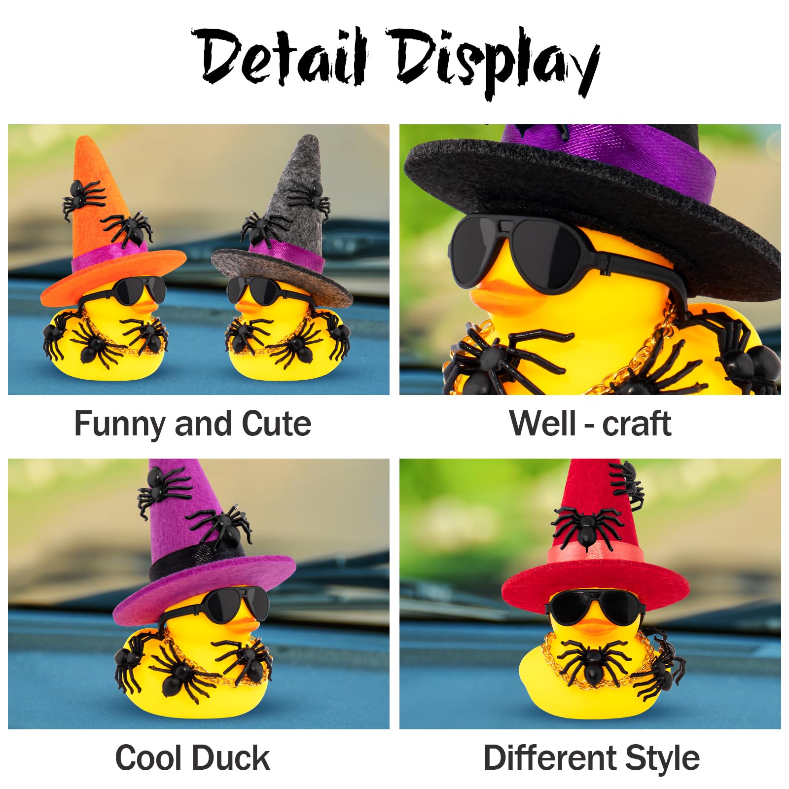 Wonuu Halloween Car Dashboard Rubber Ducks, Decorations Duck For Office - View #9