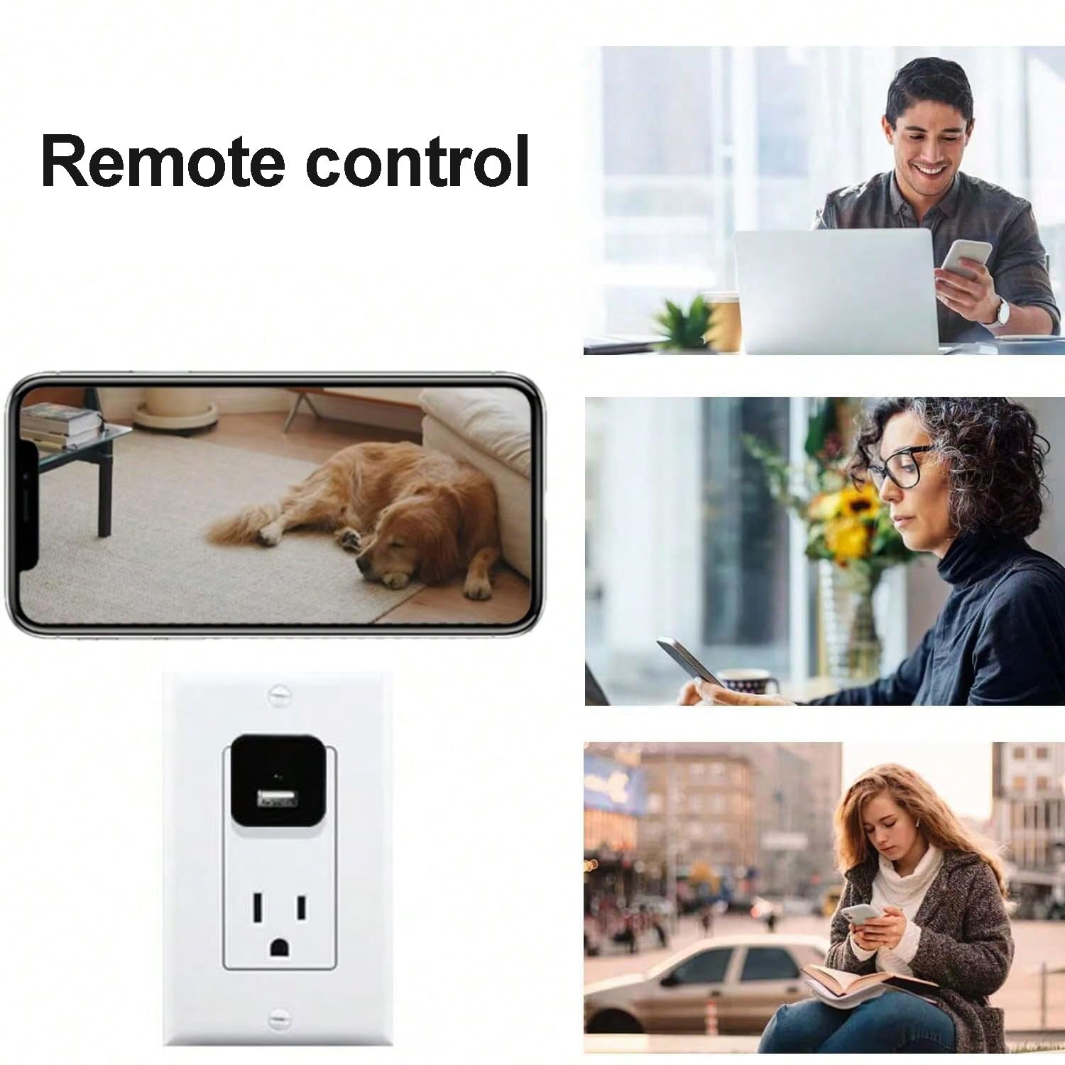 Caméra de Surveillance 1080P HD avec Détection de Mouvement pour Animaux, Vision Nocturne à Distance, 16G
