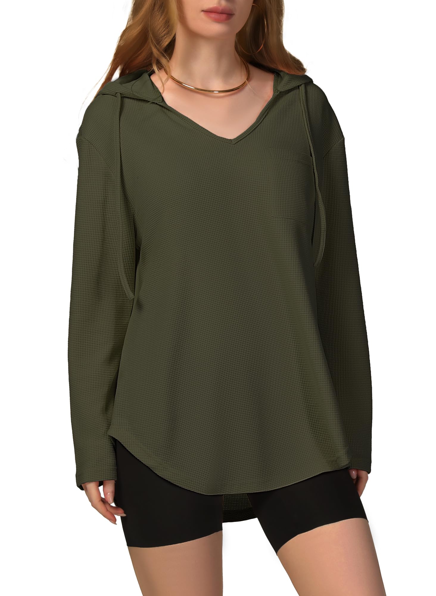 Tanmolo Sudadera con Capucha para Mujer de algodón con Mangas largas