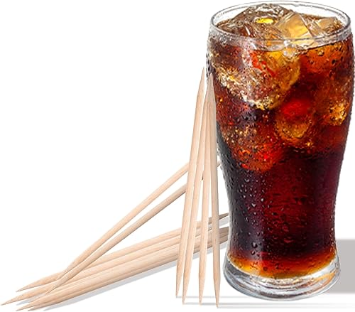 Licker Pickers Bourbon & Coke - Palillos de dientes con sabor a madera de abedul blanco, 25 púas con infusión de licor