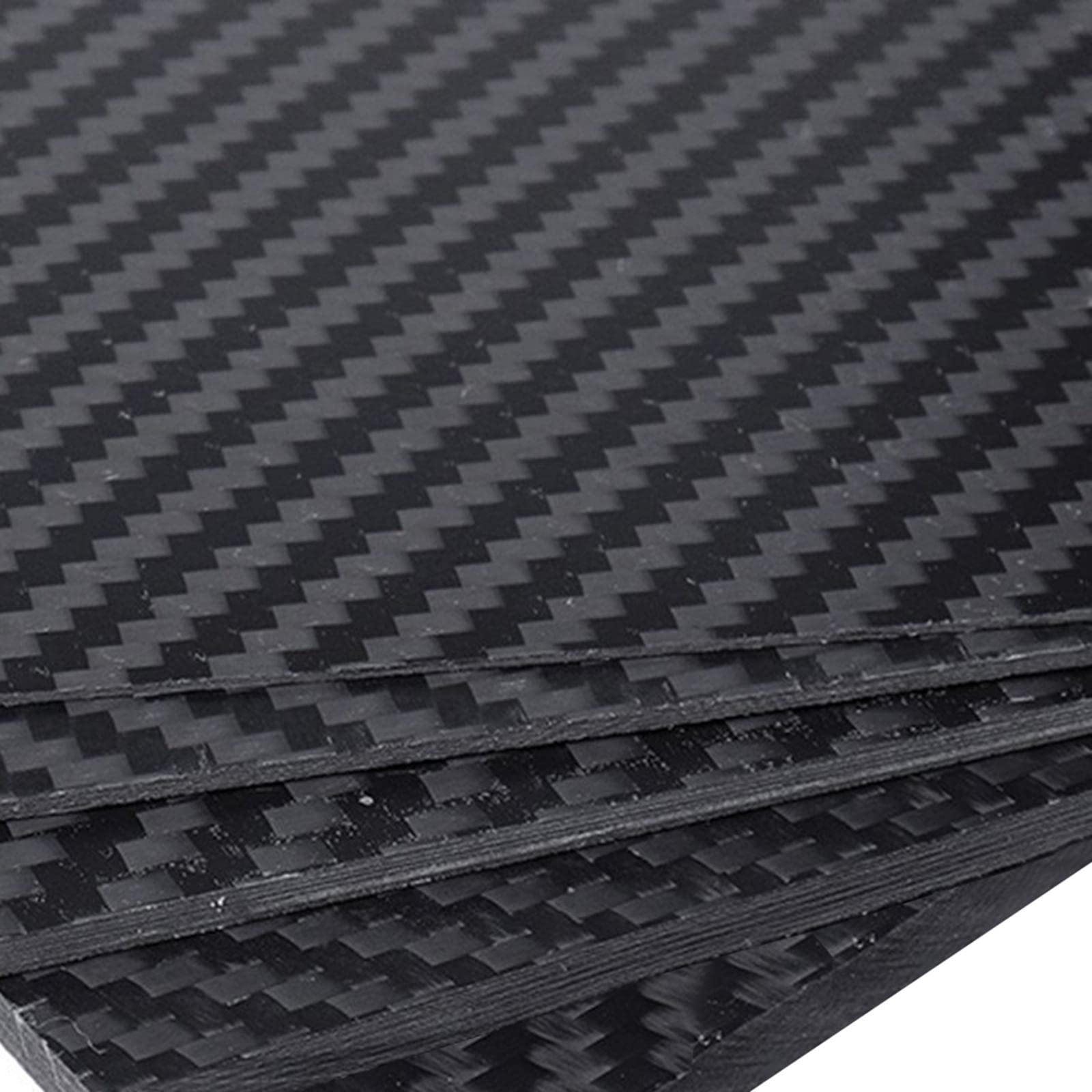 Carbonio Foglio Pannello Trama Lastra Resistente Opaco Flessibile Applicabile per Strumenti Materiali Auto Articoli Sportivi Costruzioni Civili, 3MM