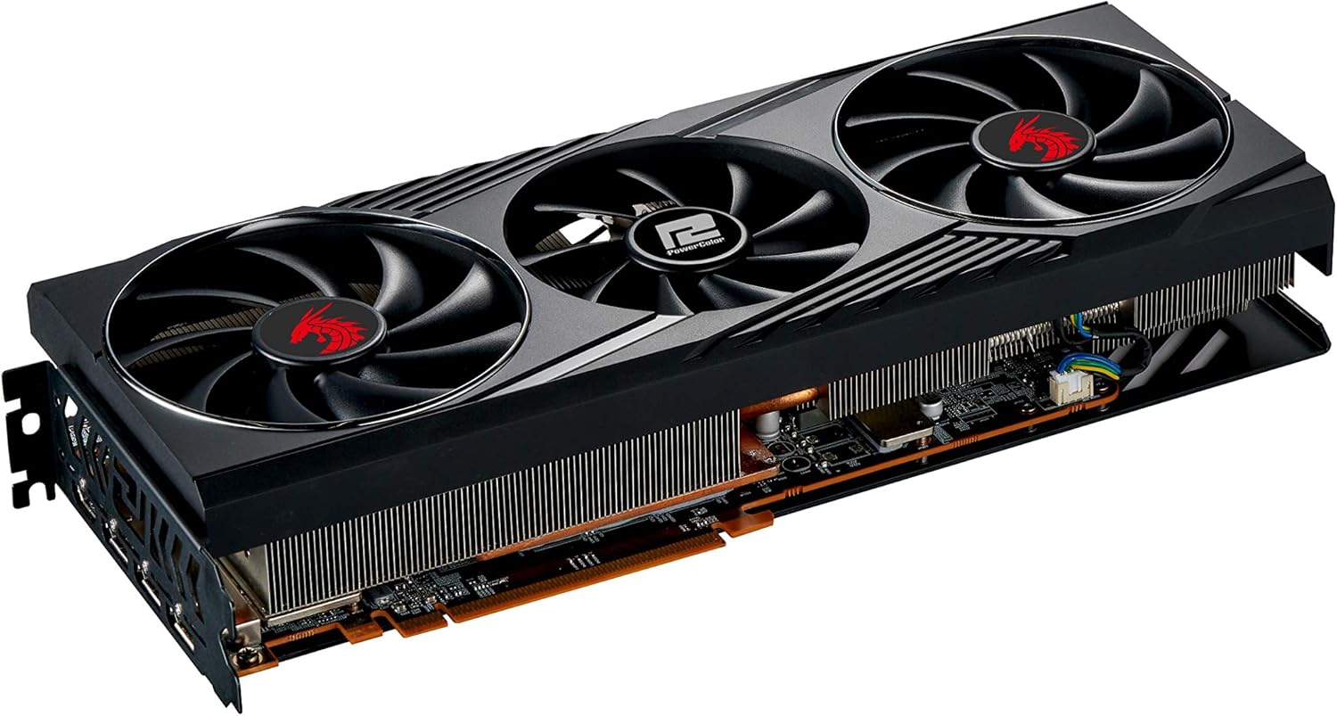 PowerColor Red Dragon AMD Radeon™ RX 6800 Gaming Graphics card with 16GB GDDR6 memory, powered by AMD RDNA™ 2, Raytracing, PCI Express 4.0, HDMI 2.1, AMD Infinity Cache