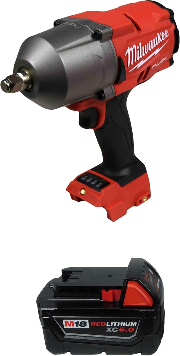2767-20 Llave de impacto de alto torque de 1/2" con batería 48-11-1850 de 5.0 Ah