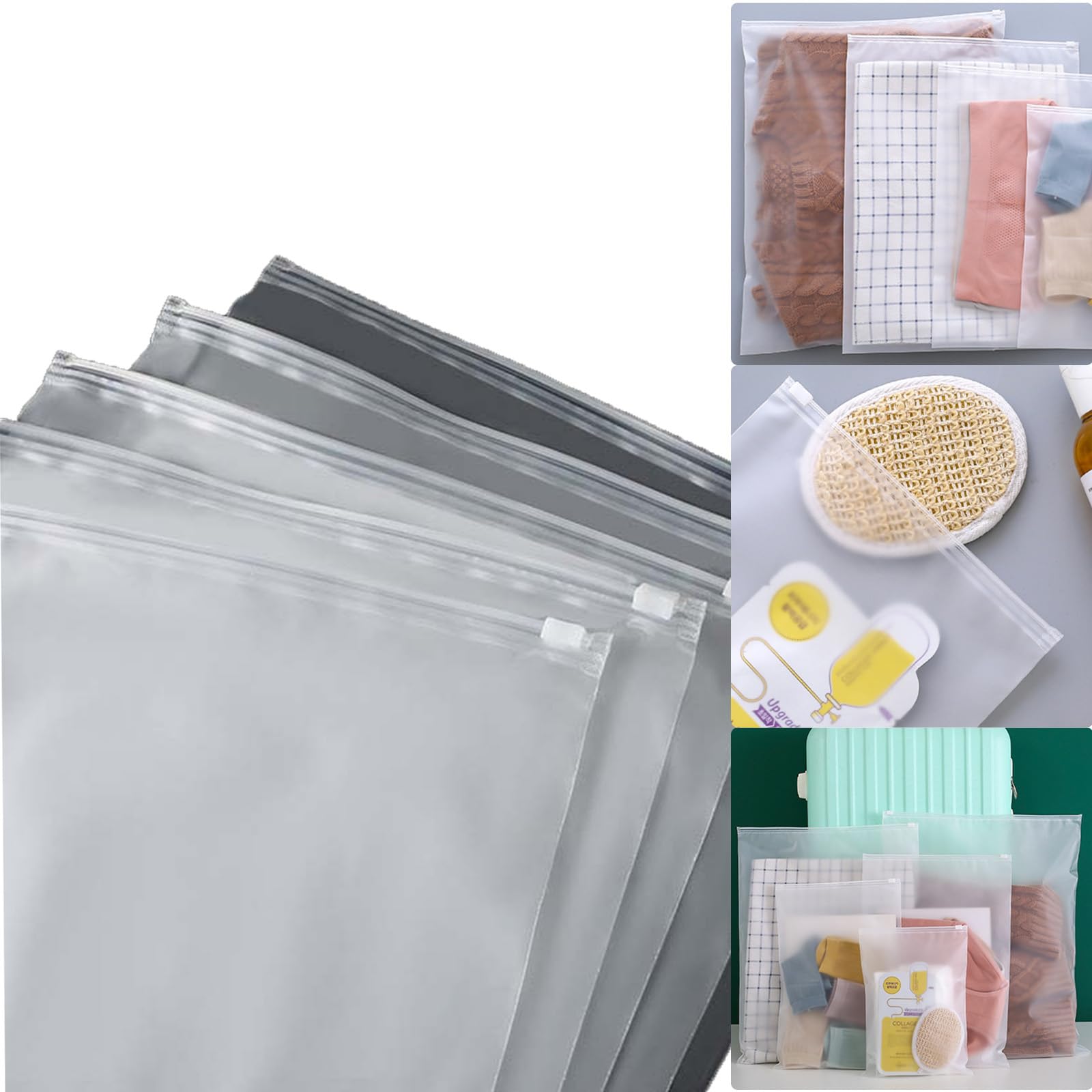 Bolsas de almacenamiento autoadhesivas esmeriladas para proteger ropa de la humedad