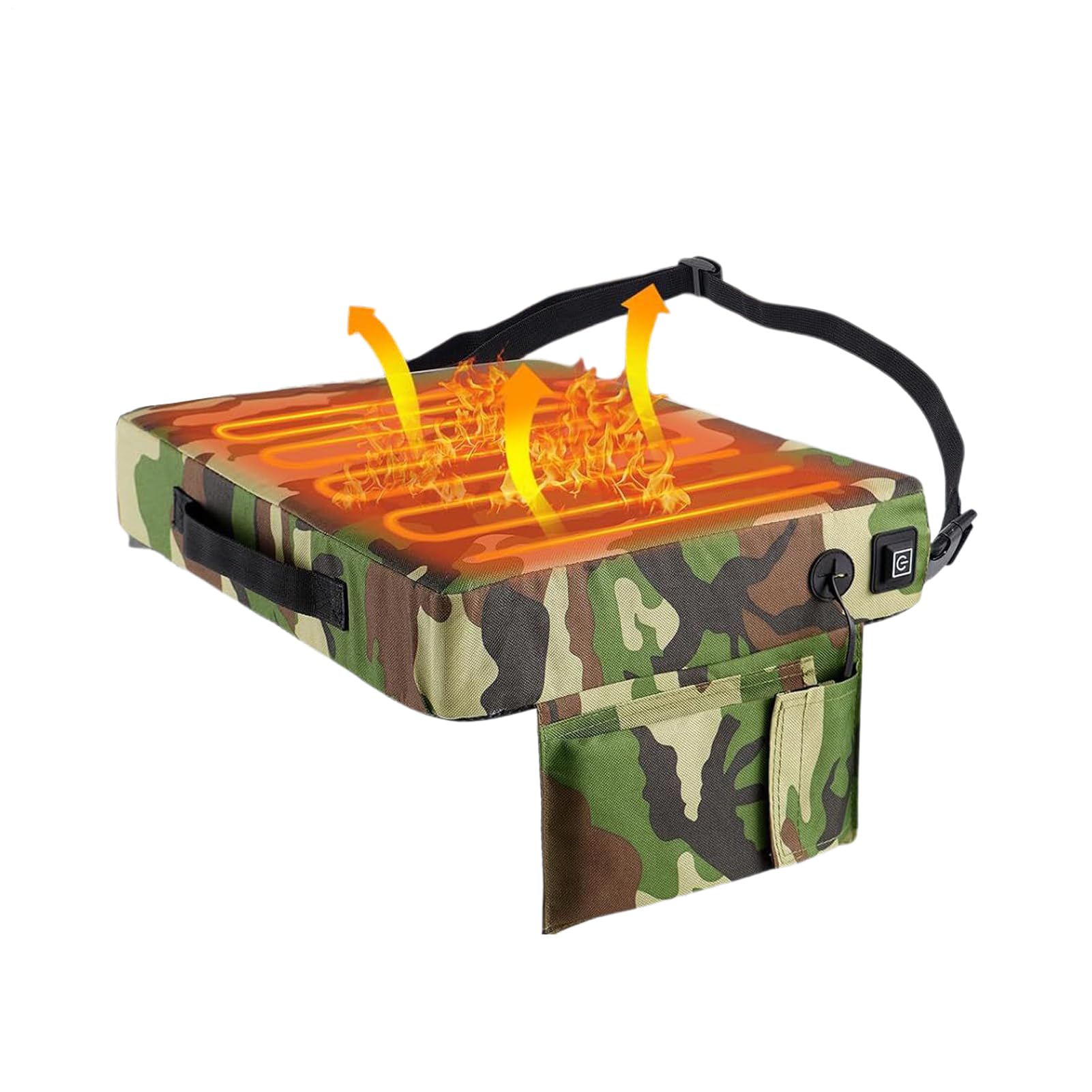 Coussin chauffant - Coussin de camping portable - Tapis de chasse