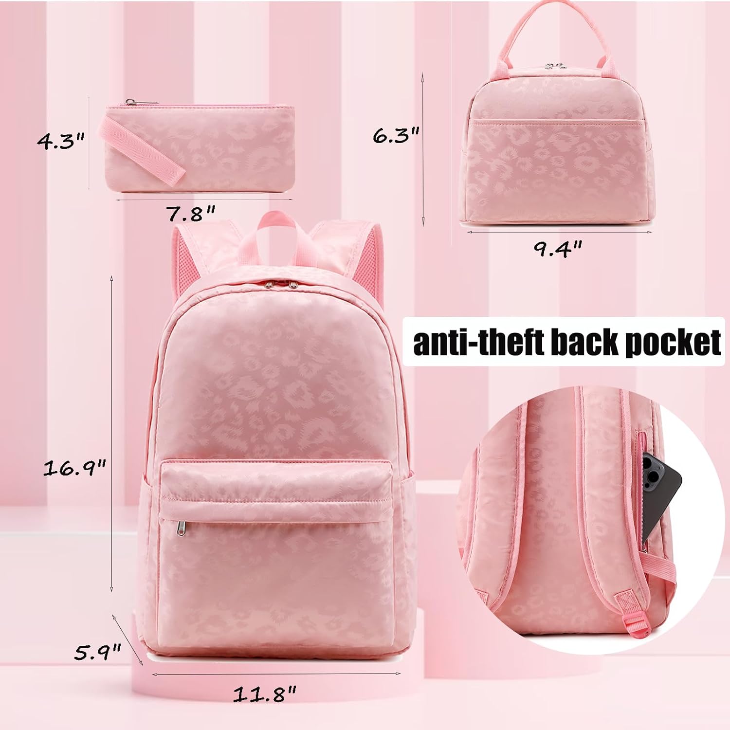 Jumpopack Backpack for Girls School Bag With Lunch Box - Kids Bookbag for Teen Girls - Image 6