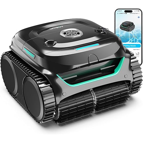 (2026 Upgraded) WYBOT C2 Cordless Robotic Pool Cleaner, Dual Filtration, Wall Climbing & Waterline Cleaning, App Scheduling, Smart Navigation, Pool Vacuum for Inground/Above Ground Pools-2152 Sq.ft