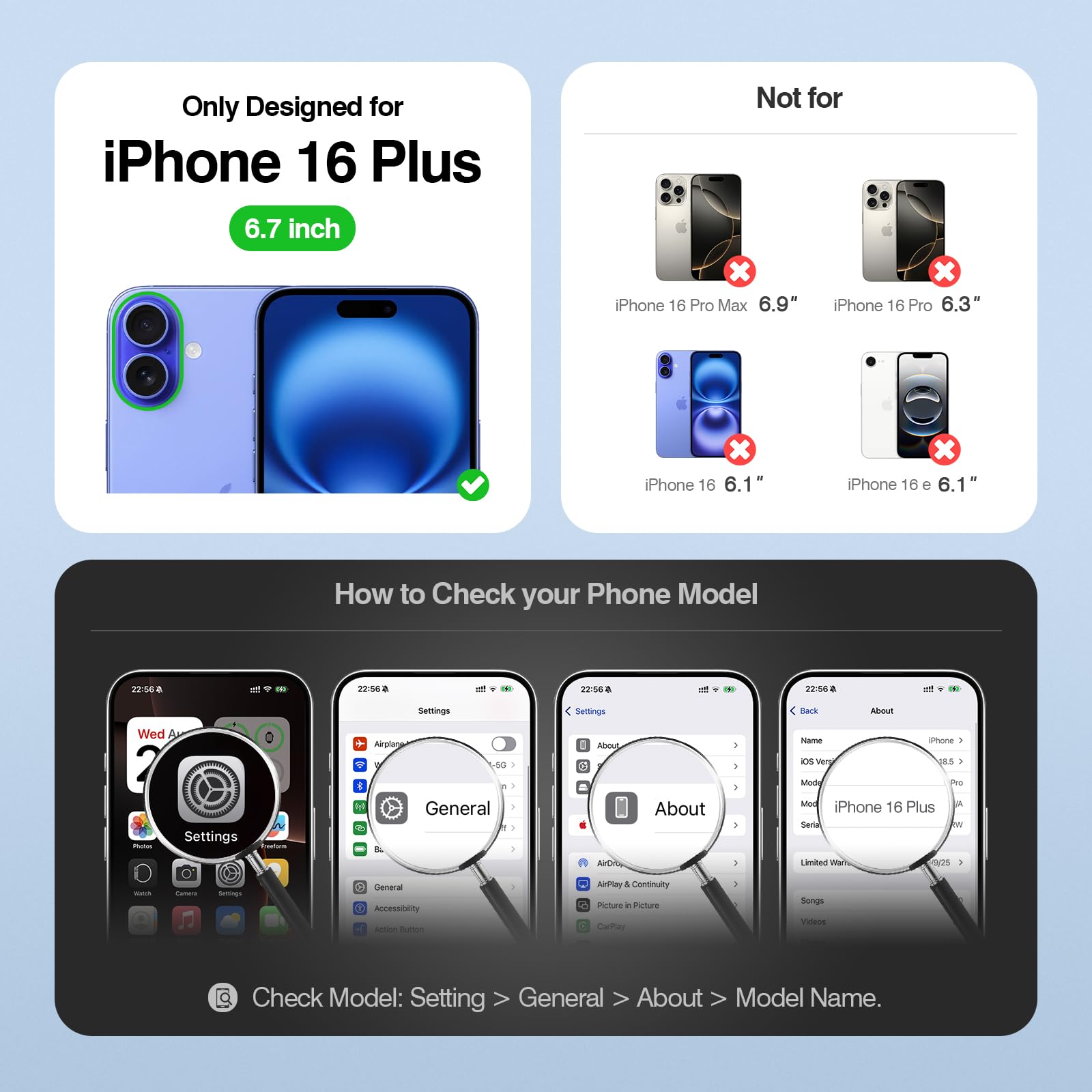 Custodia a portafoglio compatibile con iPhone 16 Plus con porta carte di credito [4 slot per schede] cavalletto [blocco RFID] custodia protettiva a portafoglio in pelle PU antiurto per Apple