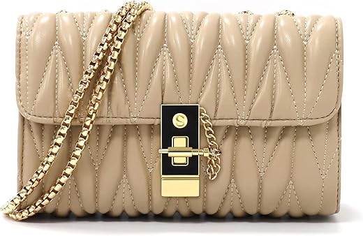LIKE STYLE PU Women's Sling Bag With Quilted Detail