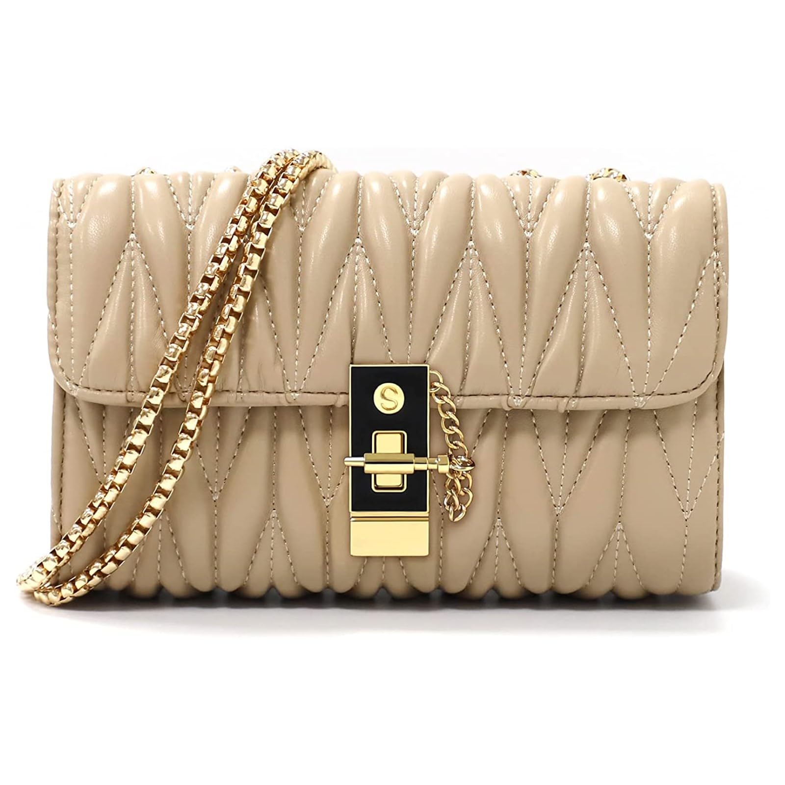 Sponsored Ad - PU Women's Sling Bag With Quilted Detail