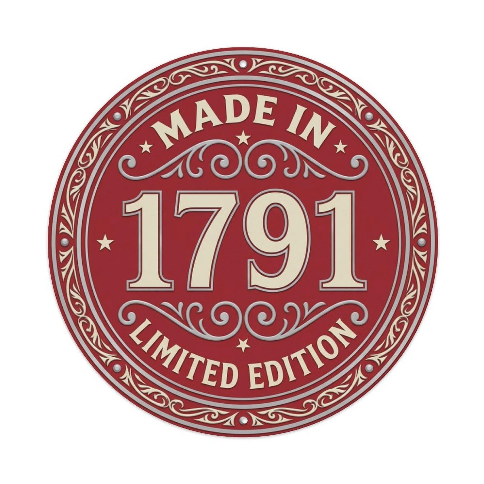 Made In 1791 Limited Edition Metal Tin Sign