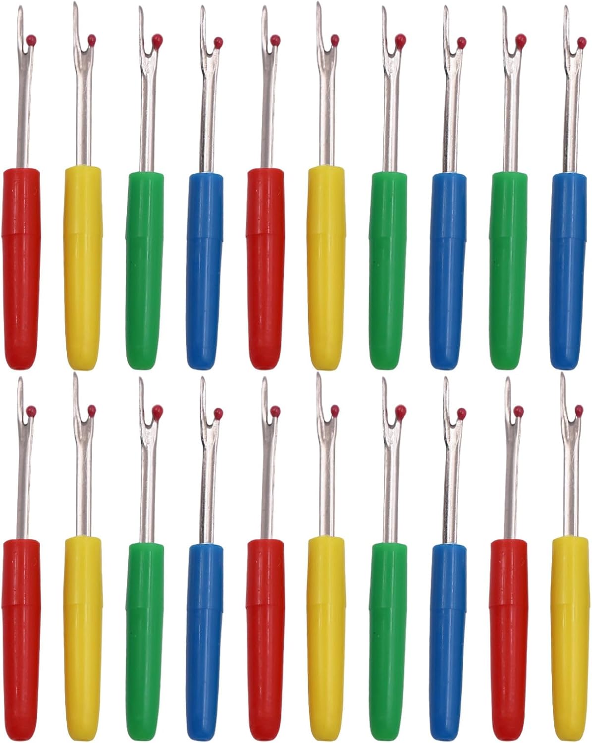 IWOWHERO 20pcs Small Seam Ripper Thread Remover Sewing Tools for Crafting Embroidery and Clothing Repair Random Color
