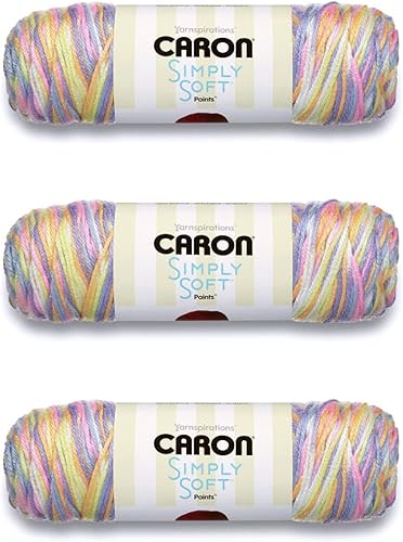 Miniatura 39 de Caron Simply Soft Feathered Gray Yarn - Paquete de 3 unidades de 170 g/6 oz - Acrílico - 4 medianos (peinado) - 288 metros - Tejido/ganchillo