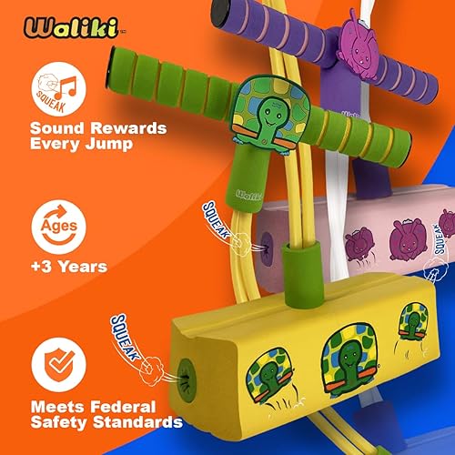 Miniatura 17 de WALIKI Foam Pogo Hopper Bull Jumper El mejor juguete para niños de 5 años Rojo