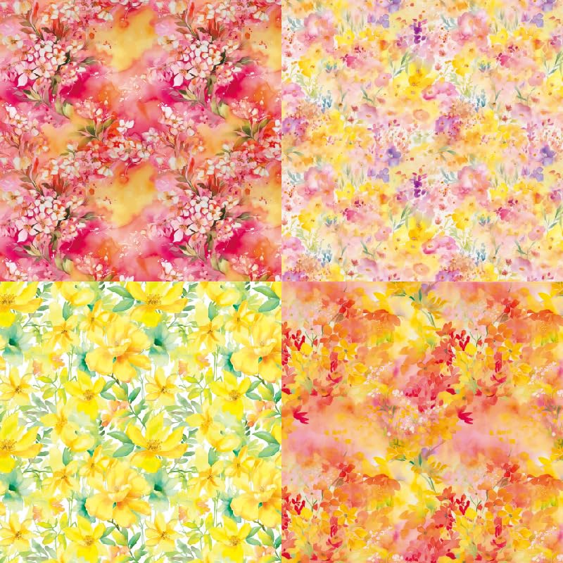 Snapklik.com : Vintage Floral Scrapbook Paper Pad Flower Patterned ...