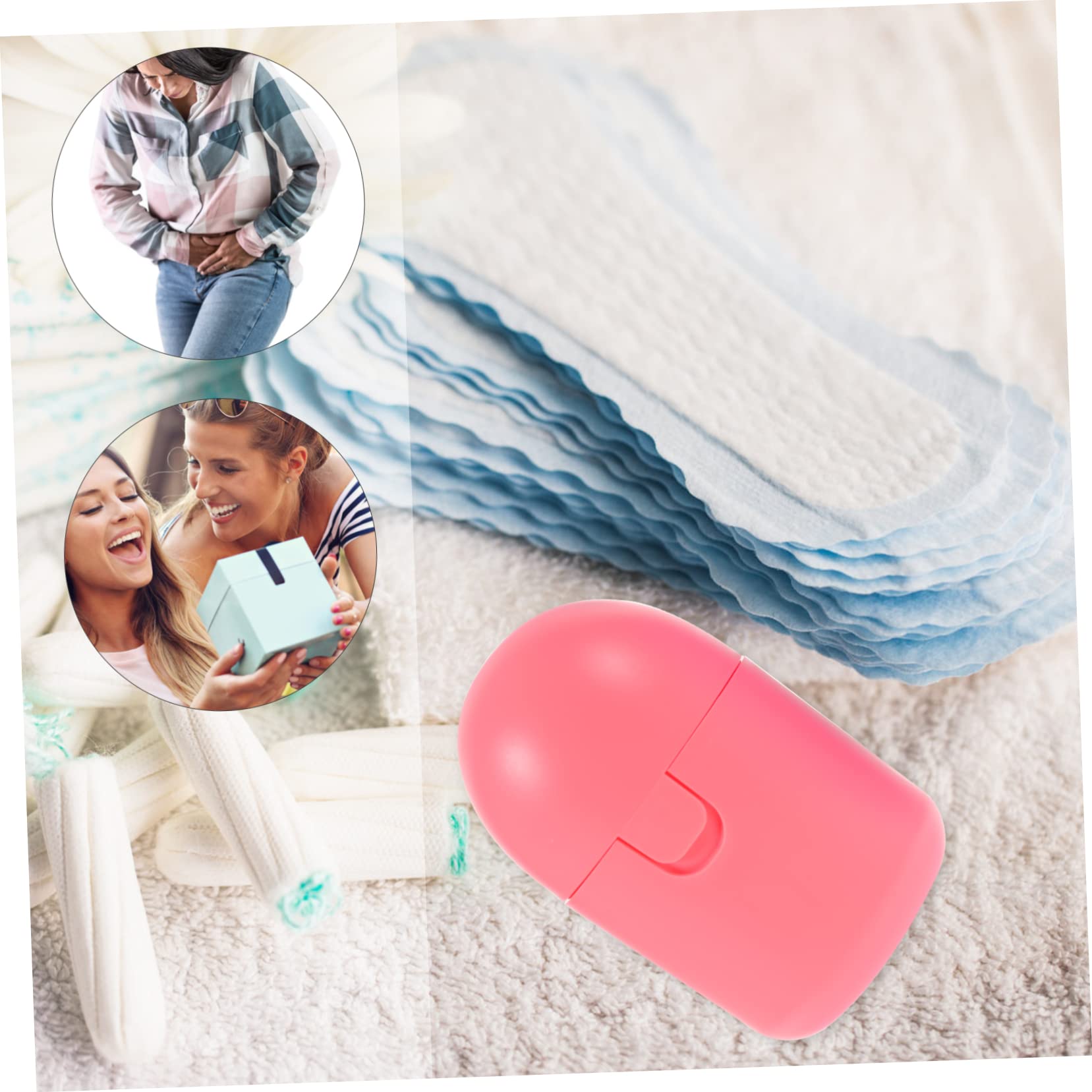 MOLUCKFU 2pcs Period Cups Microwave Cleaning Case Personal Items Cleaner Mini Steam Cleaner Steam Cleaners Colored Storage Women Accessory Tool Wash Boil Pp